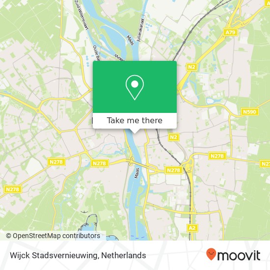 Wijck Stadsvernieuwing kaart