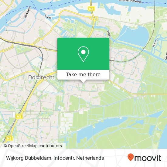 Wijkorg Dubbeldam, Infocentr kaart