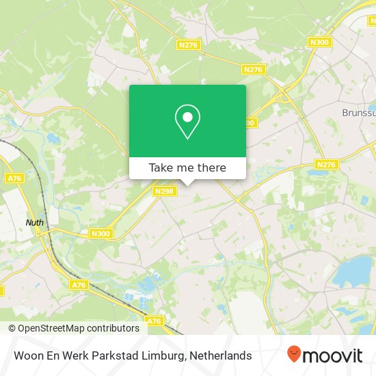 Woon En Werk Parkstad Limburg kaart