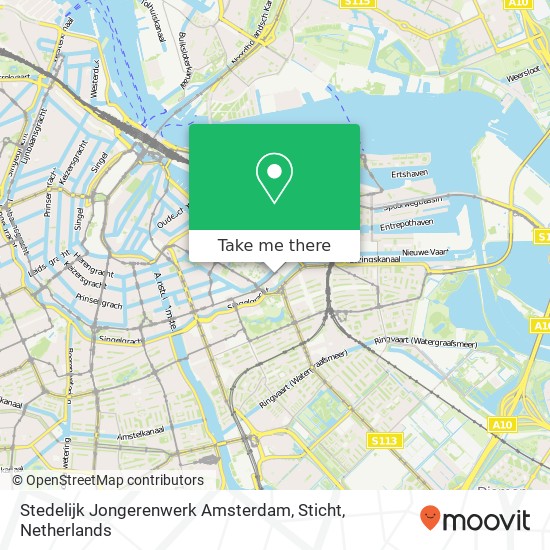 Stedelijk Jongerenwerk Amsterdam, Sticht kaart