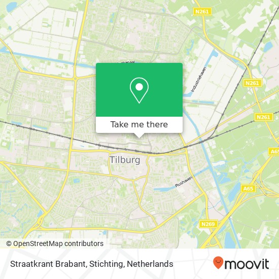 Straatkrant Brabant, Stichting kaart