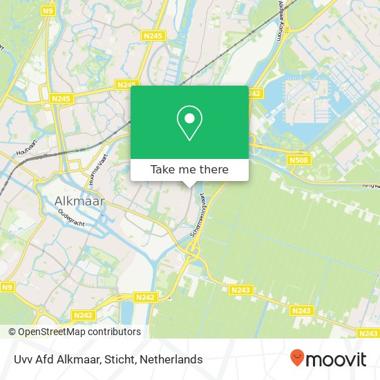 Uvv Afd Alkmaar, Sticht kaart