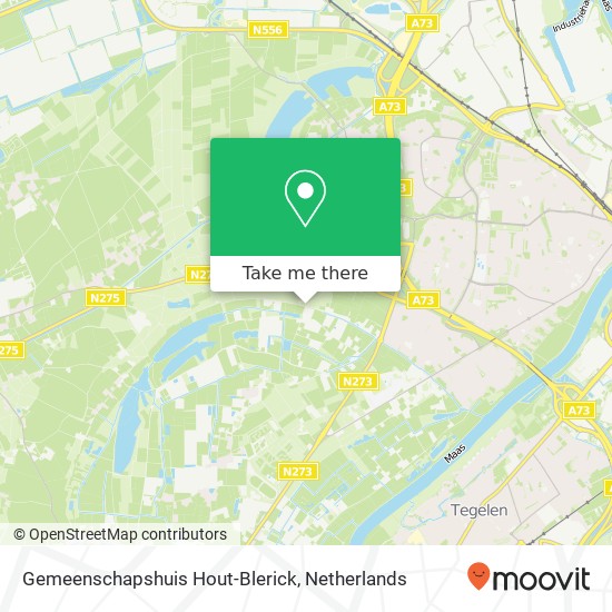 Gemeenschapshuis Hout-Blerick kaart
