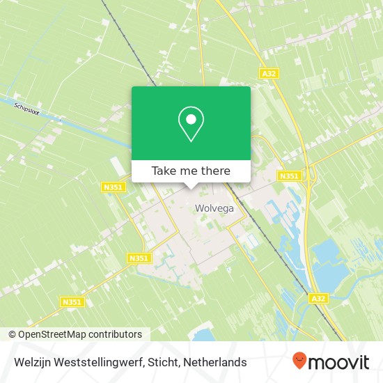 Welzijn Weststellingwerf, Sticht kaart