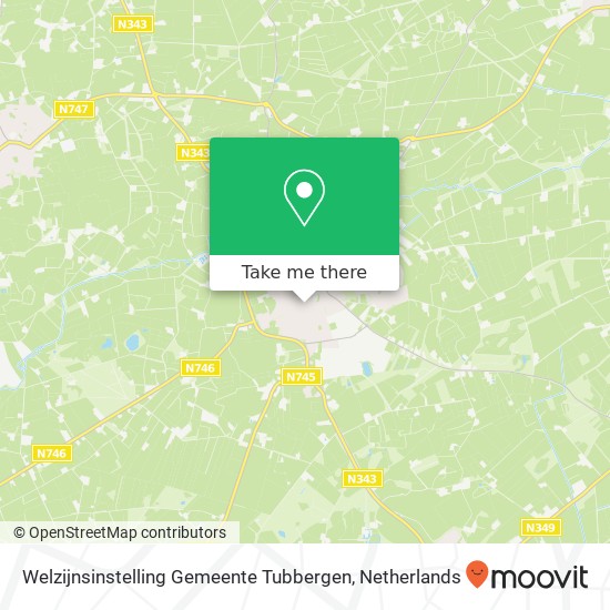 Welzijnsinstelling Gemeente Tubbergen kaart