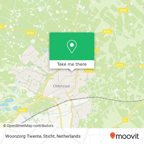 Woonzorg Twente, Sticht kaart