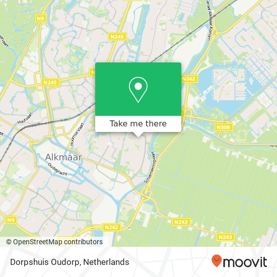 Dorpshuis Oudorp kaart