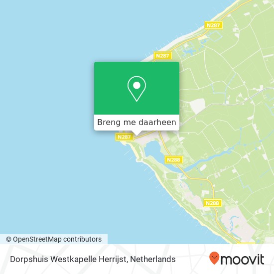 Dorpshuis Westkapelle Herrijst kaart