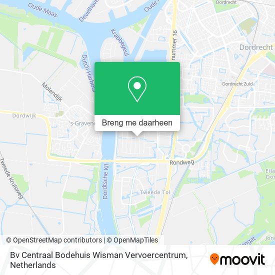 Bv Centraal Bodehuis Wisman Vervoercentrum kaart