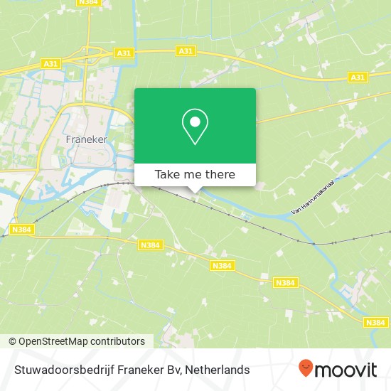 Stuwadoorsbedrijf Franeker Bv kaart