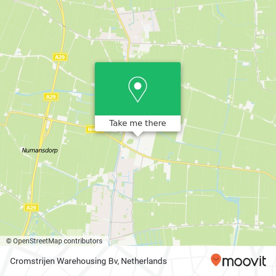 Cromstrijen Warehousing Bv kaart