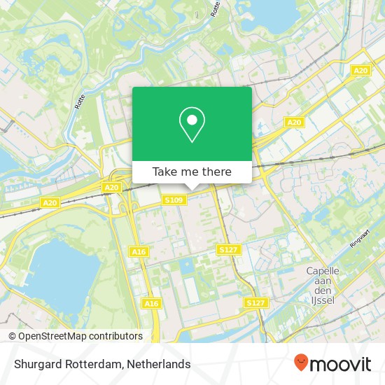 Shurgard Rotterdam kaart
