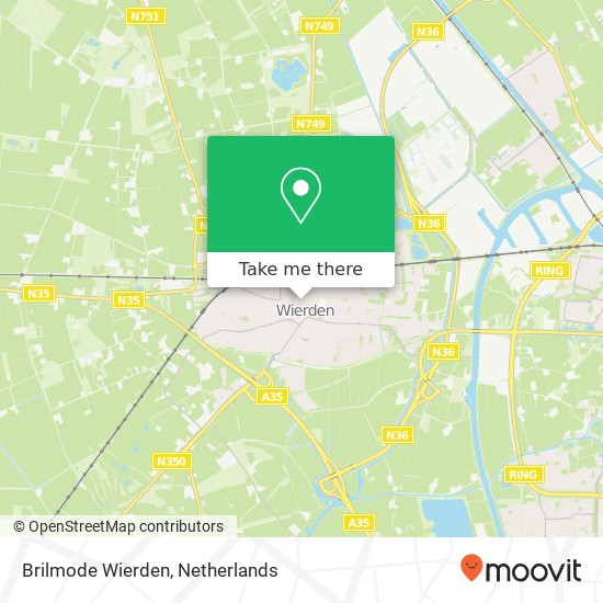 Brilmode Wierden kaart