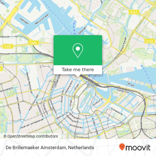 De Brillemaeker Amsterdam kaart