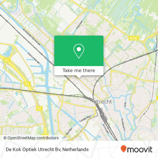 De Kok Optiek Utrecht Bv kaart