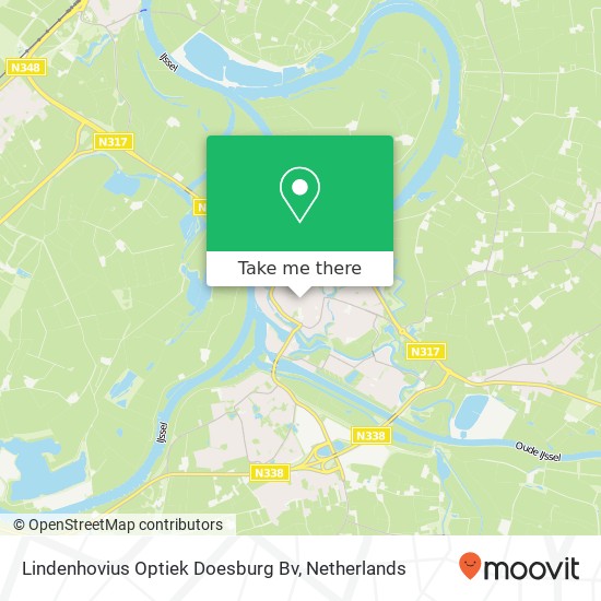 Lindenhovius Optiek Doesburg Bv kaart