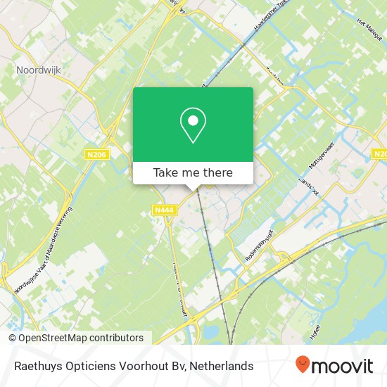 Raethuys Opticiens Voorhout Bv kaart
