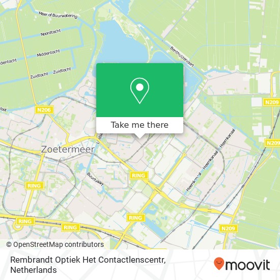 Rembrandt Optiek Het Contactlenscentr kaart