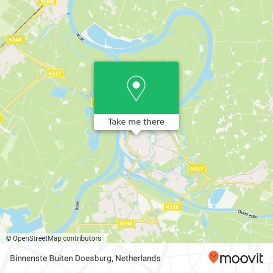 Binnenste Buiten Doesburg kaart