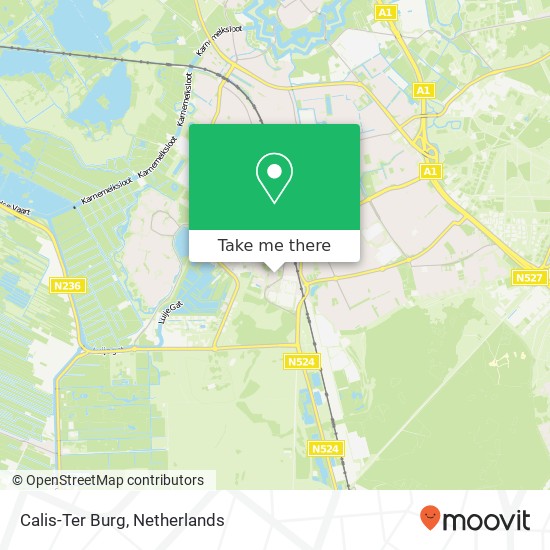 Calis-Ter Burg kaart