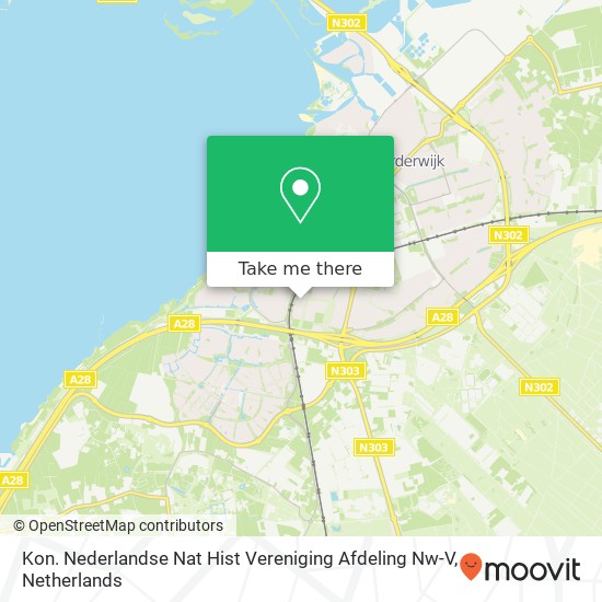 Kon. Nederlandse Nat Hist Vereniging Afdeling Nw-V kaart