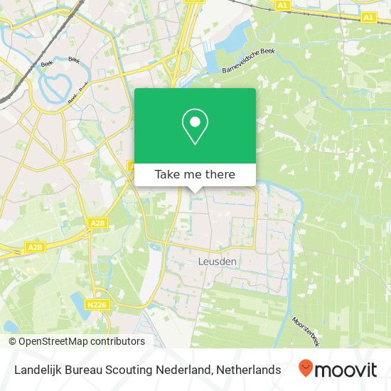 Landelijk Bureau Scouting Nederland kaart
