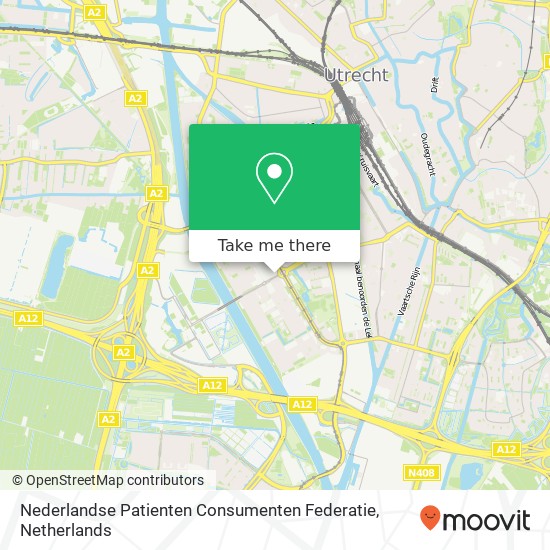 Nederlandse Patienten Consumenten Federatie kaart