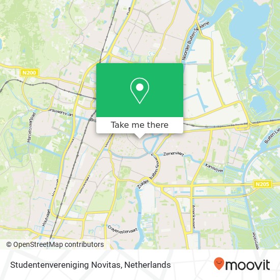 Studentenvereniging Novitas kaart