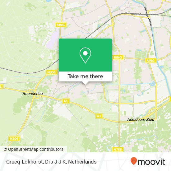 Crucq-Lokhorst, Drs J J K kaart