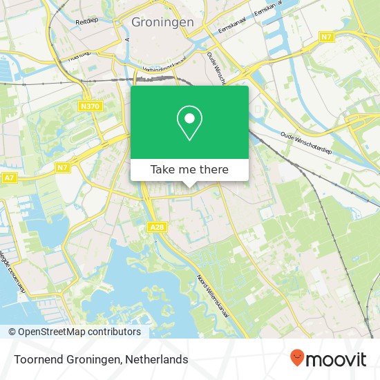 Toornend Groningen kaart