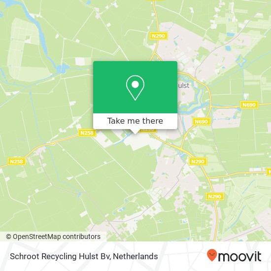 Schroot Recycling Hulst Bv kaart