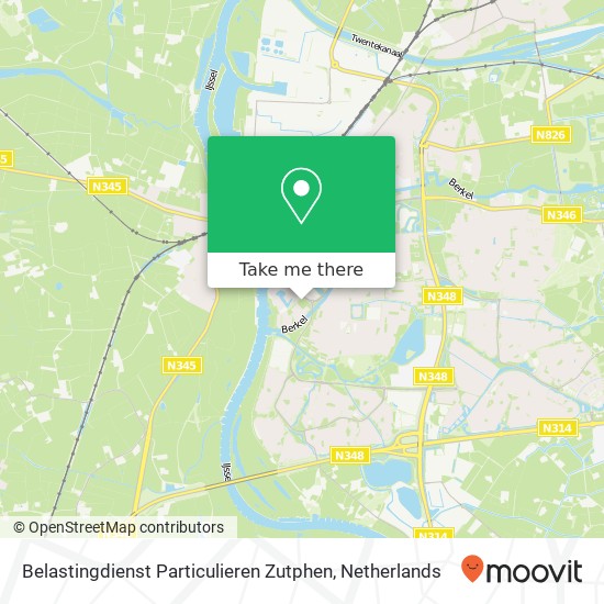 Belastingdienst Particulieren Zutphen kaart