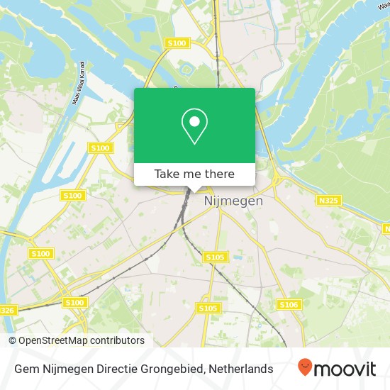 Gem Nijmegen Directie Grongebied kaart