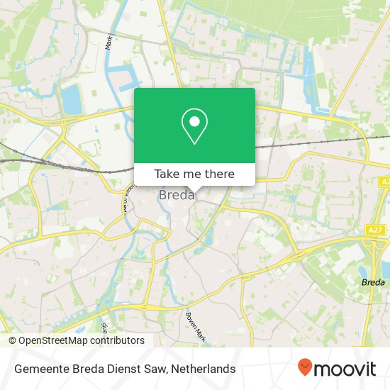 Gemeente Breda Dienst Saw kaart