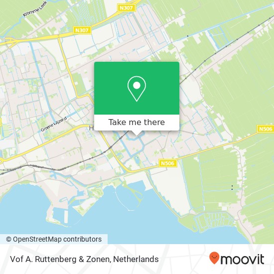 Vof A. Ruttenberg & Zonen kaart