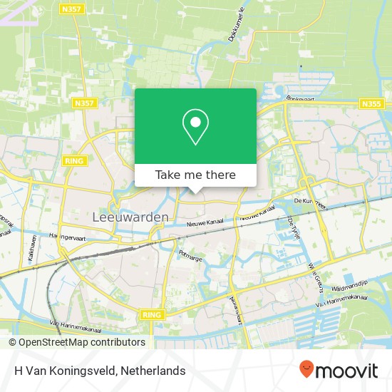 H Van Koningsveld kaart