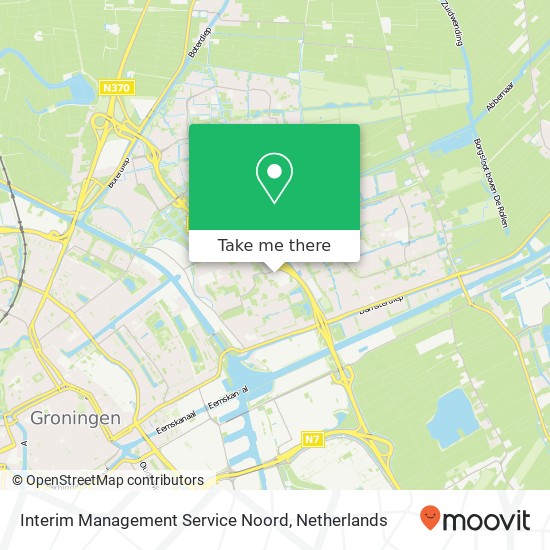 Interim Management Service Noord kaart