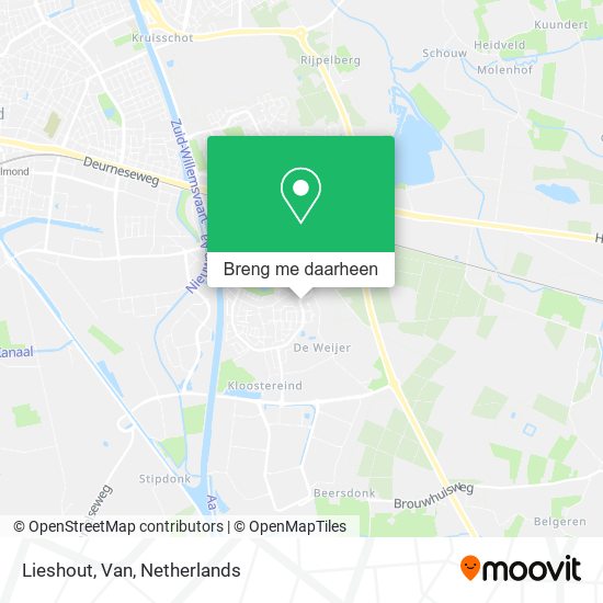 Lieshout, Van kaart