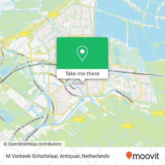M Verbeek-Schuttelaar, Antiquair kaart