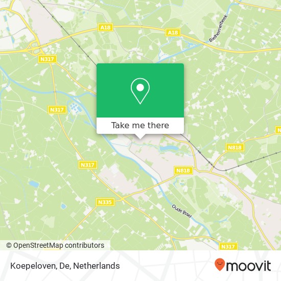 Koepeloven, De kaart