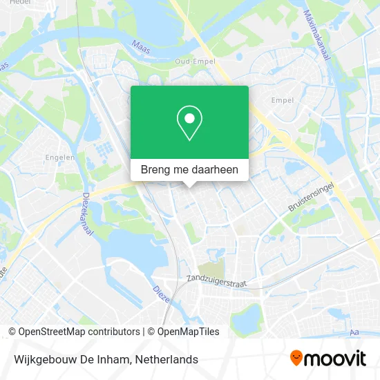 Wijkgebouw De Inham kaart