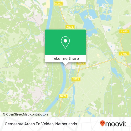 Gemeente Arcen En Velden kaart