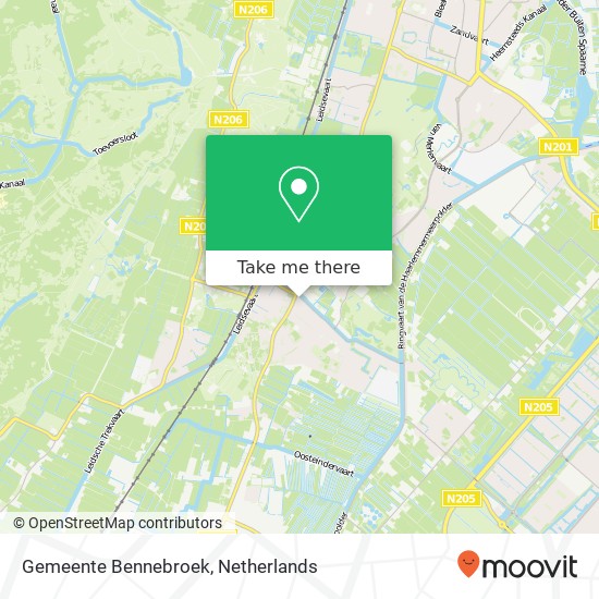 Gemeente Bennebroek kaart