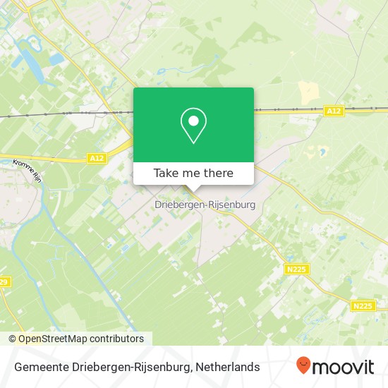 Gemeente Driebergen-Rijsenburg kaart