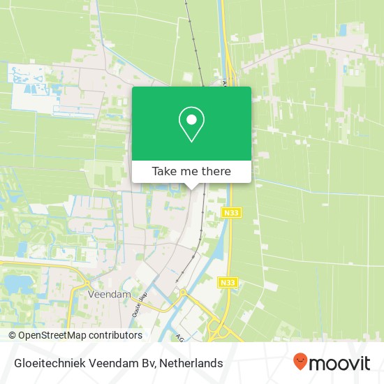 Gloeitechniek Veendam Bv kaart