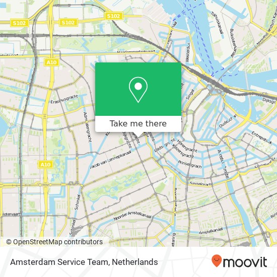 Amsterdam Service Team kaart