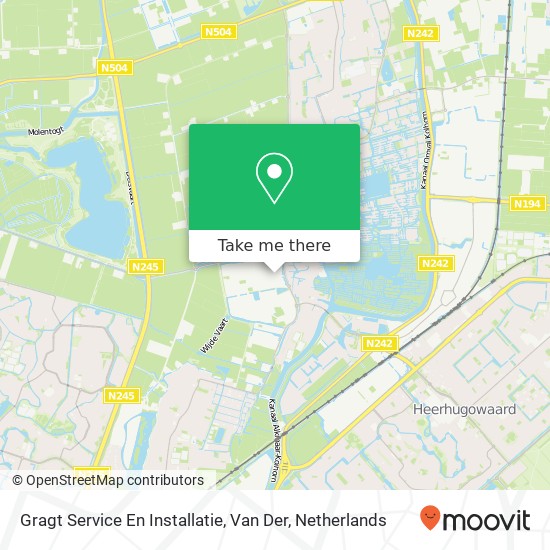 Gragt Service En Installatie, Van Der kaart
