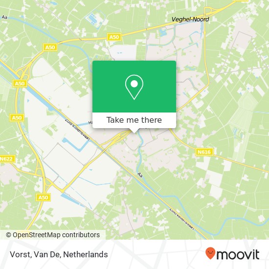 Vorst, Van De kaart