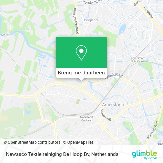 Newasco Textielreiniging De Hoop Bv kaart