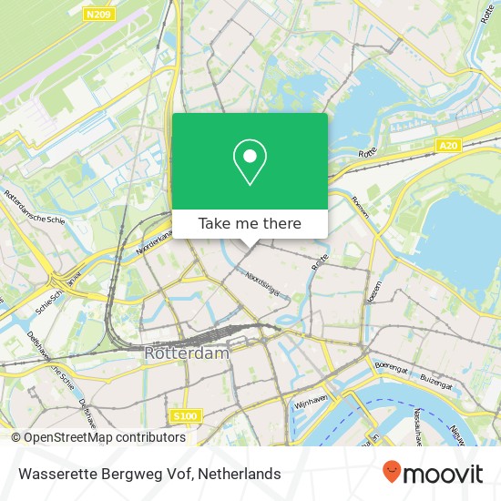 Wasserette Bergweg Vof kaart